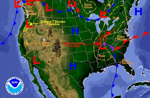 Weather map